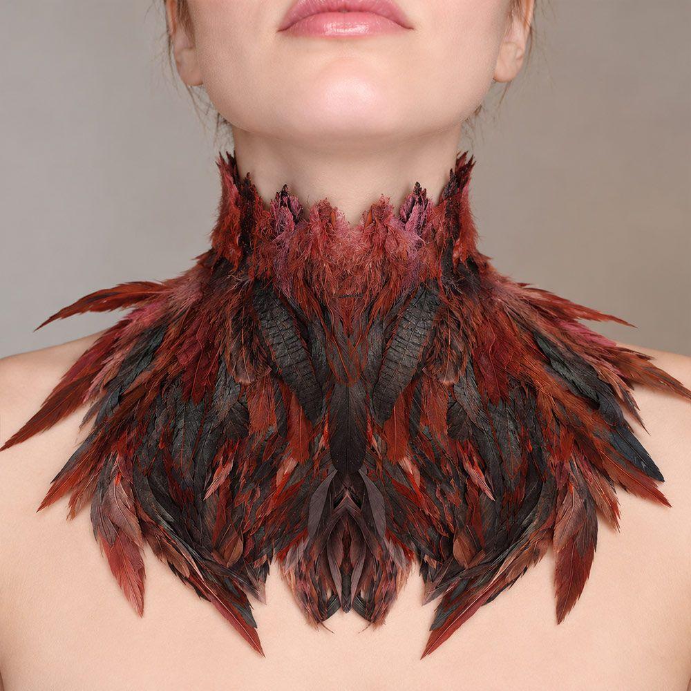 Feather Feather Shawl Feather Trim Cosplay Costume Props New Choker Necklace  Halloween Party