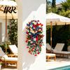 Weatherproof Artificial Flowers Patriotic Red White Blue Hanging Morning Glory Flower Vine UV Resistant Fake Plants for 4th of July Memorial