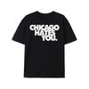 Koszulka z grafiką Chicago Cię Nie Lubi - Swobodna z Okrągłym Dekoltem, Koszulka na Cały Rok Zarówno Dla Mężczyzn, Jak i Kobiet, Y2K Glo Gang Meme Rap Merchandising, Czarna z Uderzającą