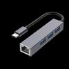 USB 3.0 Hub with Gigabit RJ45 Ethernet and 100Mbps Network Card