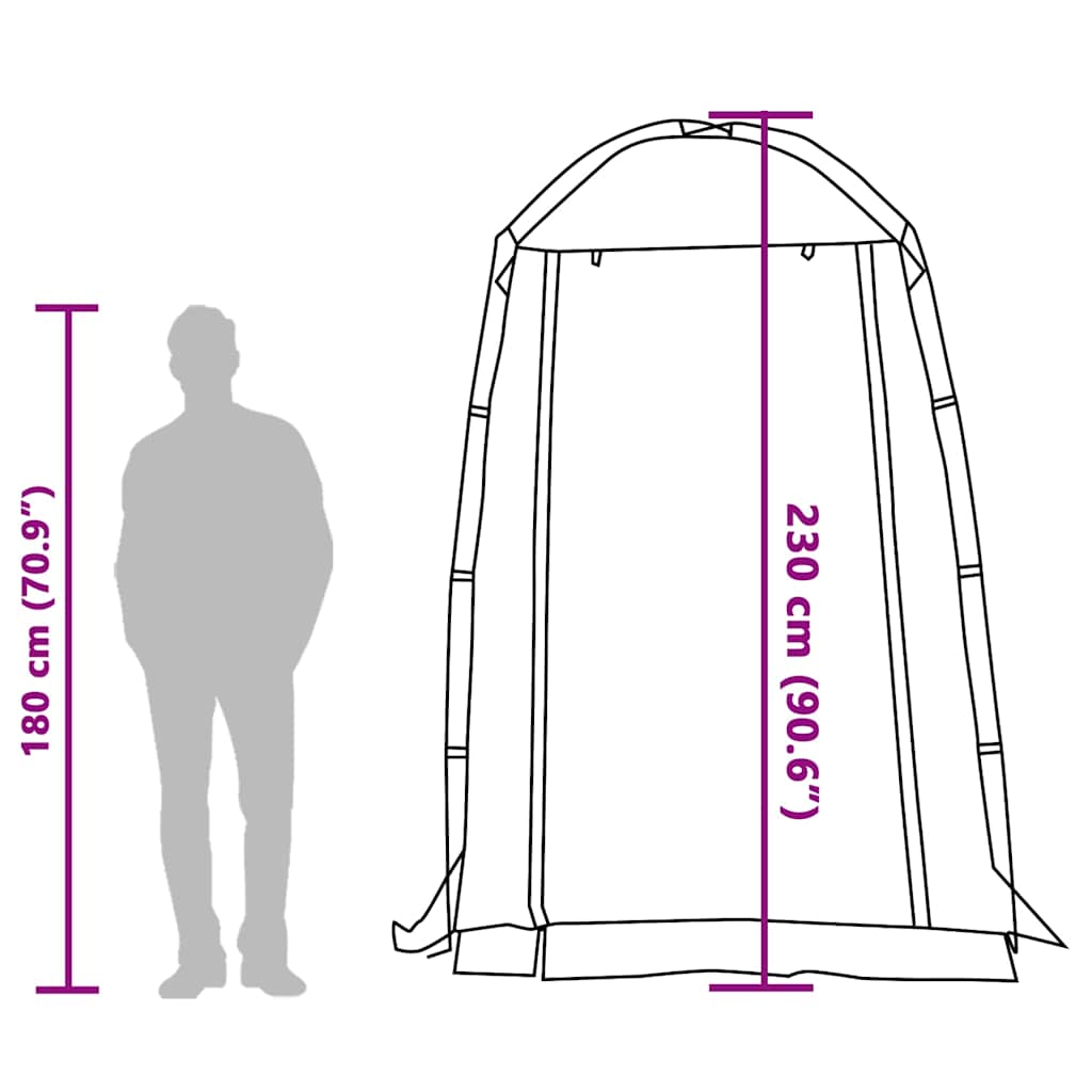 Shower Tent Green Waterproof