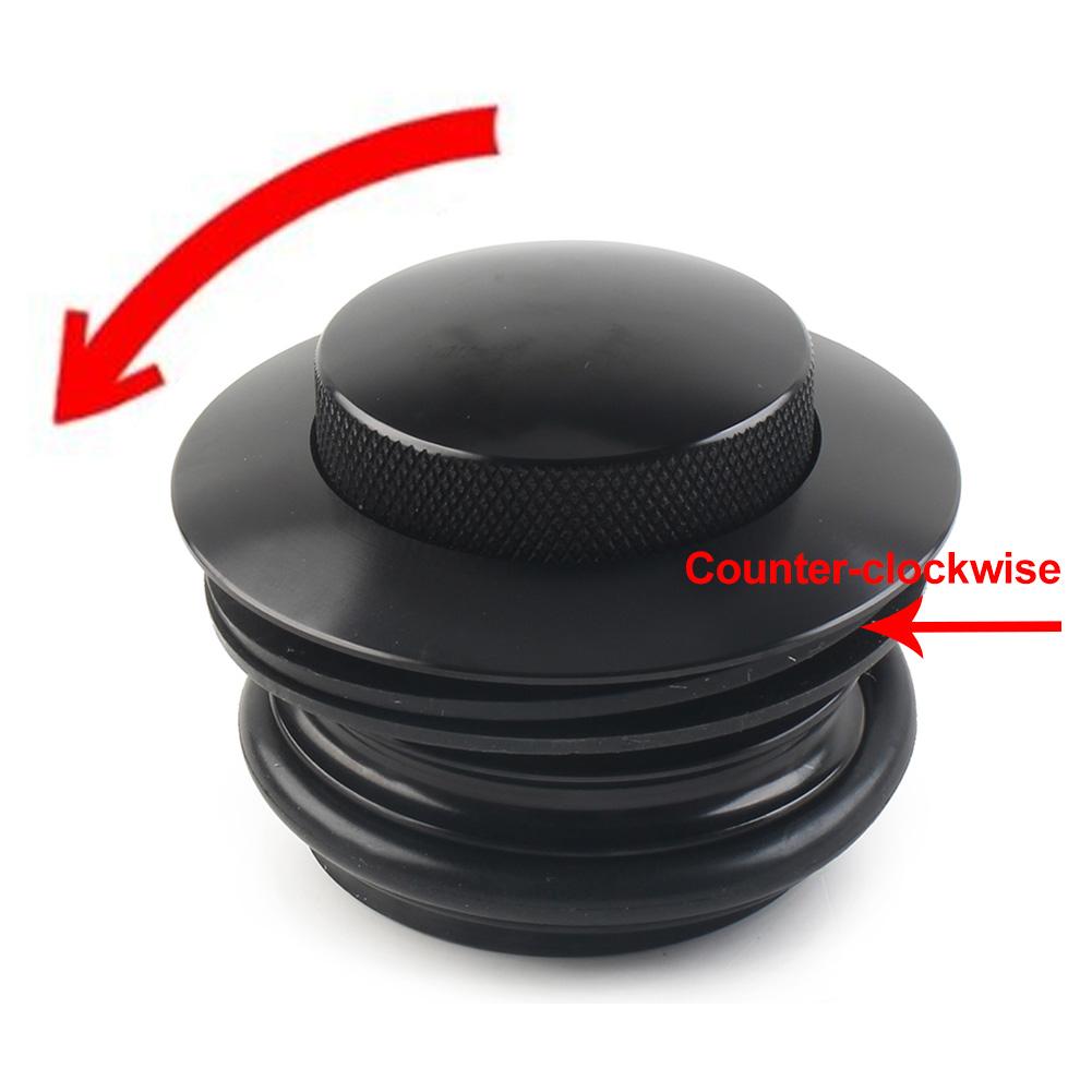 Motorcycle Left Hand Thread Fuel Tank Gas Cap Cover For 1982-2017 Harley Davidson Touring Sportster Dyna Softail