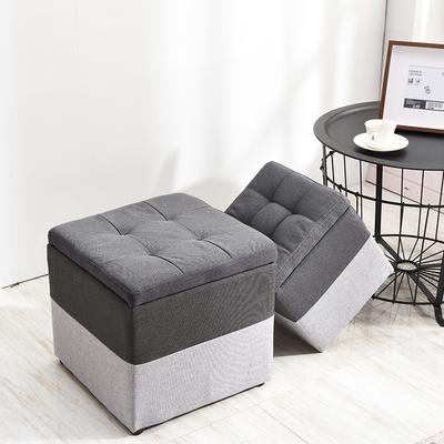 Banqueta de Armazenamento de Madeira Minimalista Criativa para Sala de Estar Sofá Pufe Moda para Entrada Baixa Tecido Decoração de Casa Banqueta