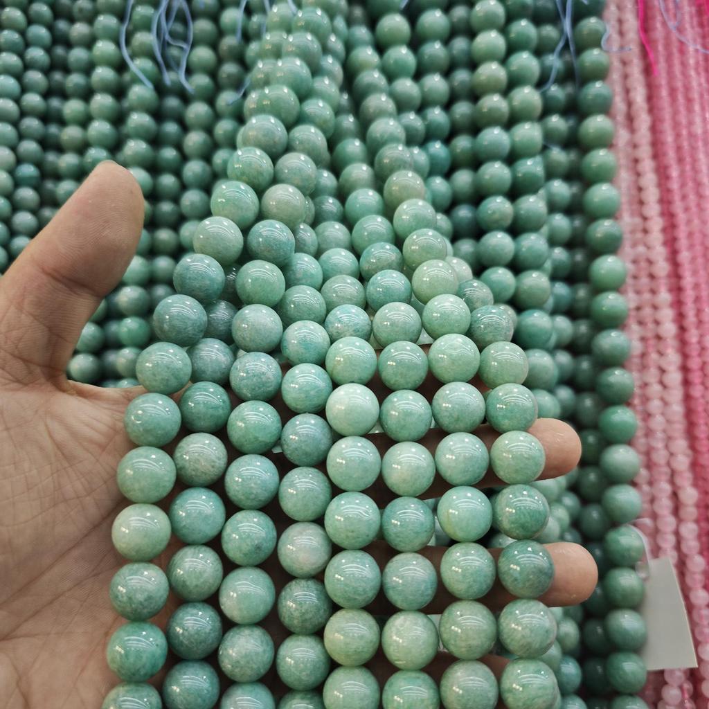 Jade Amazonite Round Beads - DIY Jewelry Accessories & Buddhist Beads