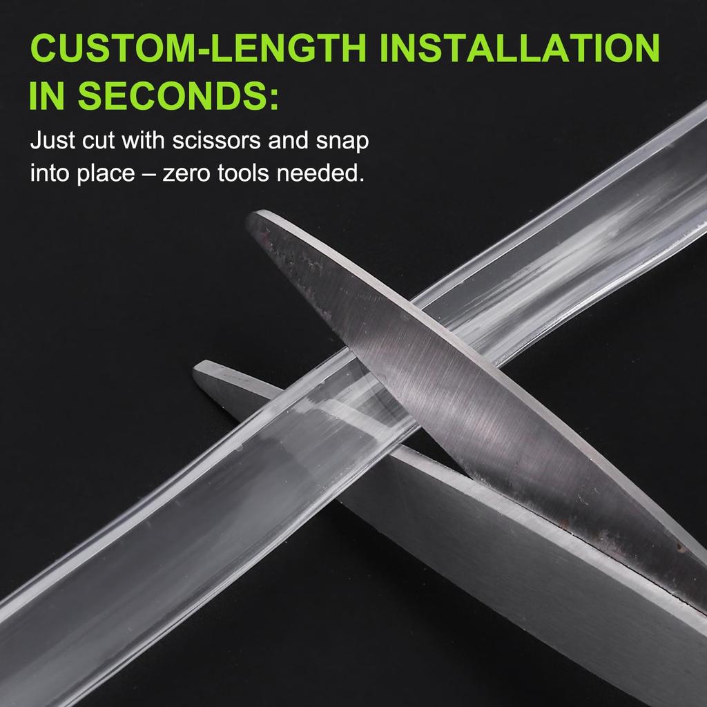 PATIKIL Rubber Seal Strip, Flexible U Channel Edge Trim Waterproof