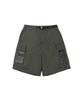 SOUNDSLIFE Utility Mesh Pocket Cargo Shorts Khaki
