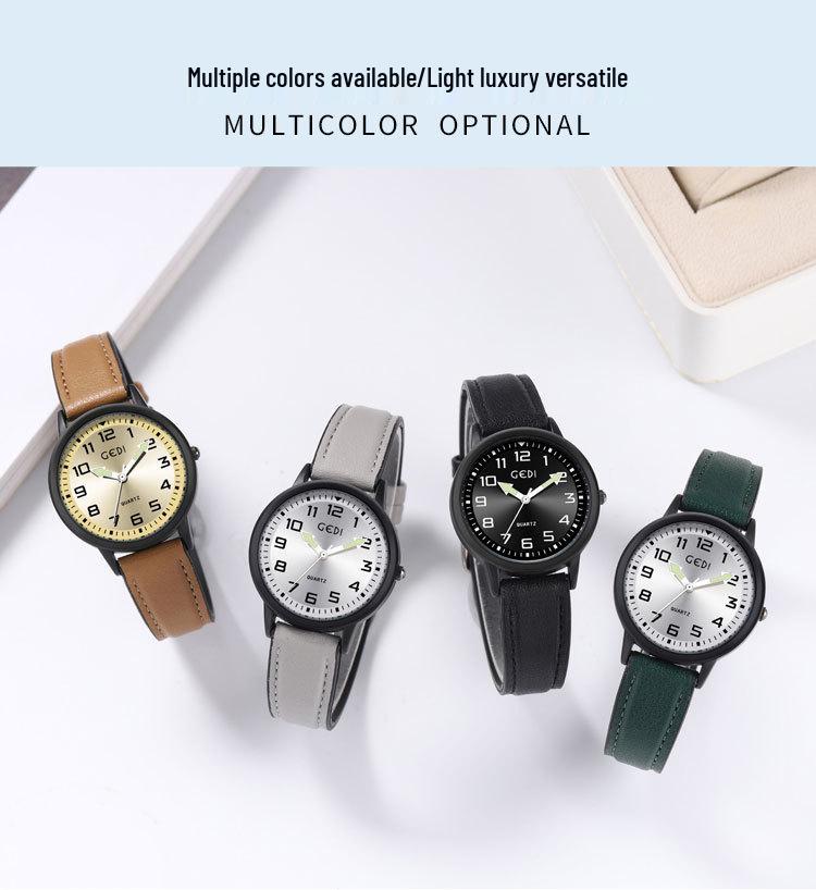 Gedi Creative Arrow Men's Luminous Quartz Waterproof Watch
