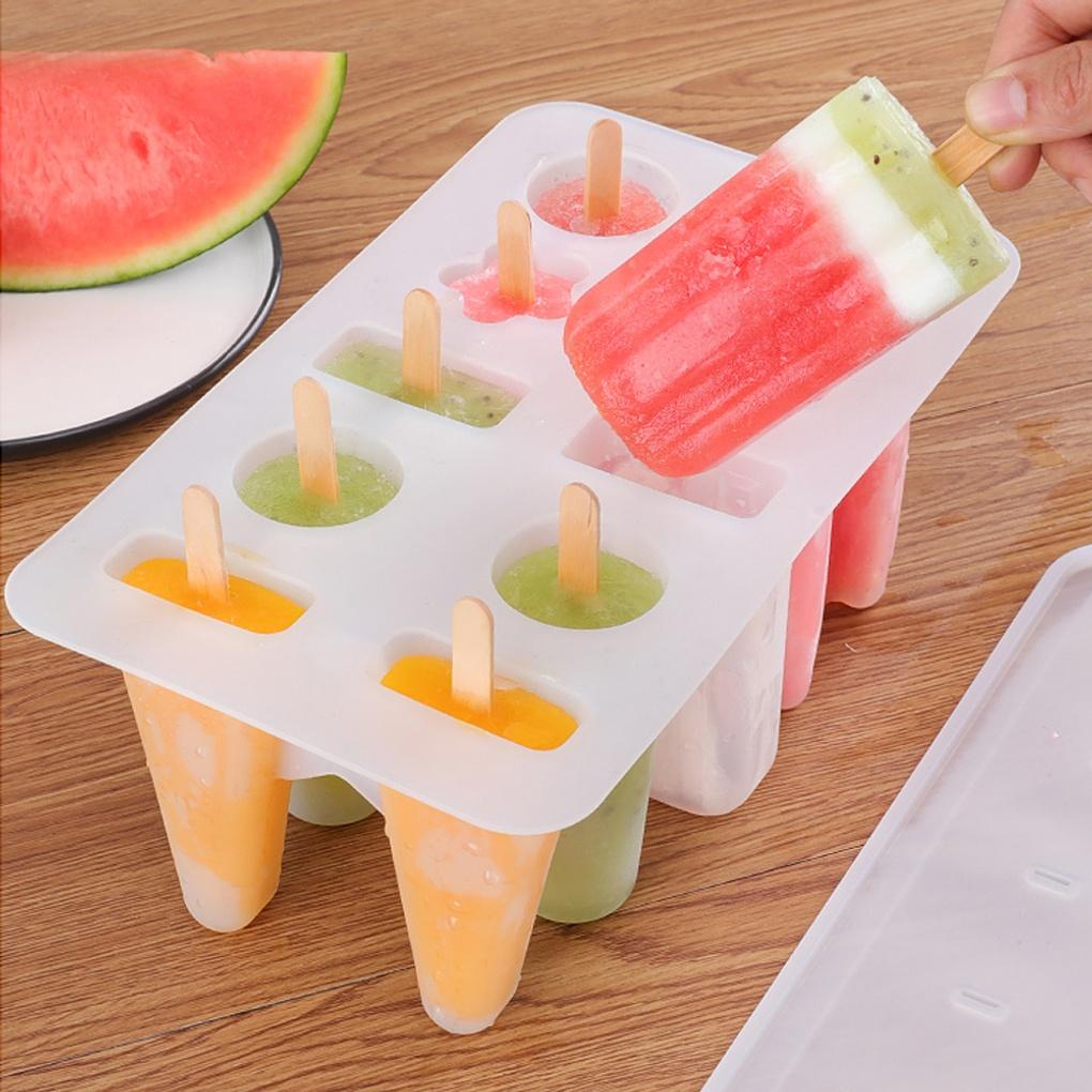 Homemade Ice Cream Mold 10-Cavity Silicone Tray