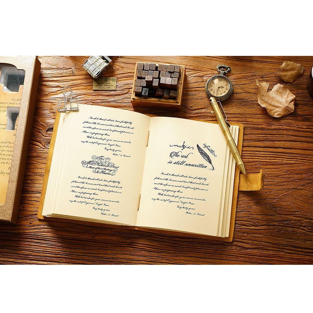 Vintage Leather Bound Journal Genuine Leather Cover Sketch Notebook Blank Paper Diary  Student