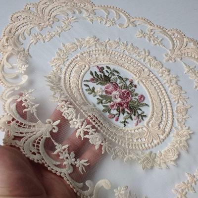 Neue Vintage Gehäkelte Deckchen Rund Oval Shabby Chic Tischset Handgehäkeltes Platzset