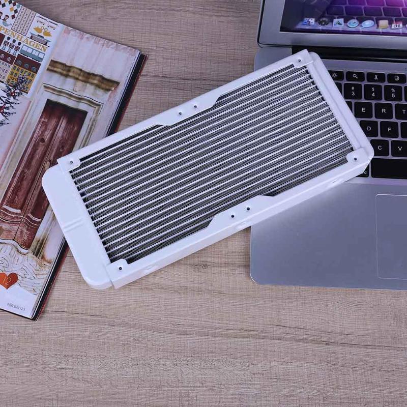 PC Radiator Water Cooling Row for CPU Heatsink 120mm 18 Pipe G1//4/" Straight