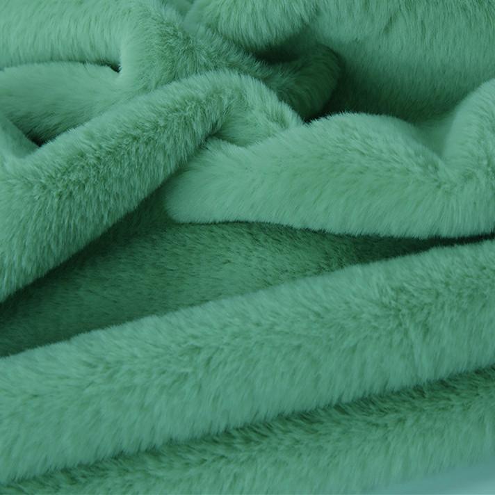 Plain Long Hair Plush Fabric By Meters for Clothes Blankets Coats Sewing High Quality Imitation Rex Rabbit Fur Cloth Soft Silky
