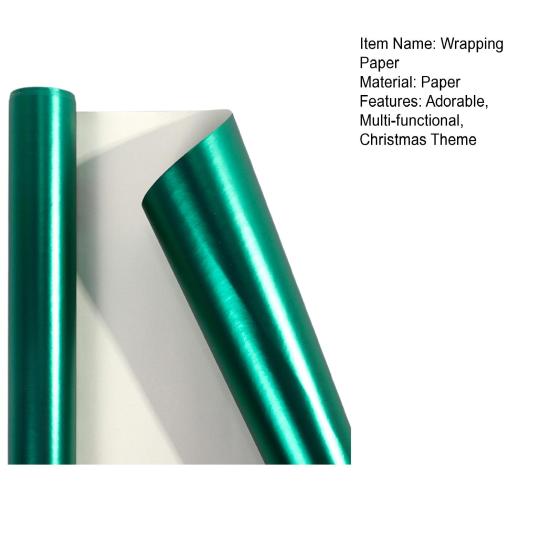 Christmas Wrapping Paper Roll 17 Inch Merry Christmas Santa Claus Gift Wrapping Paper Reversible Winter Holiday Gift Wrap for Present Wrap Packaging