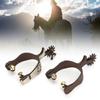 Low Carbon Steel Elegant Appearance Hand Sculpture Cowboy Horse Boot Spurs Decoration for