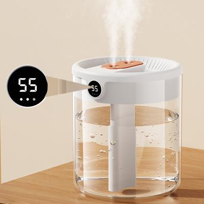2l Double Jet Humidifier Usb Large Capacity Home Mute Bedroom Office Small Night Light Digital Display Humidifier