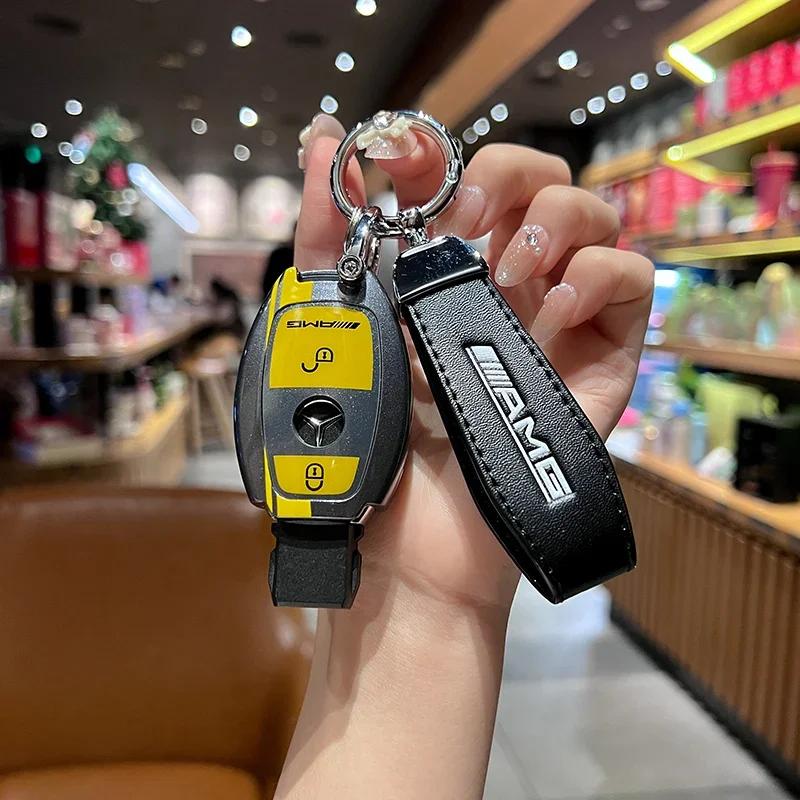 Fashion ABS New Styling Car Logo Remote Key Case Cover Shell For Mercedes Benz A B C S Class AMG GLA CLA GLC W176 W221 W204 W205