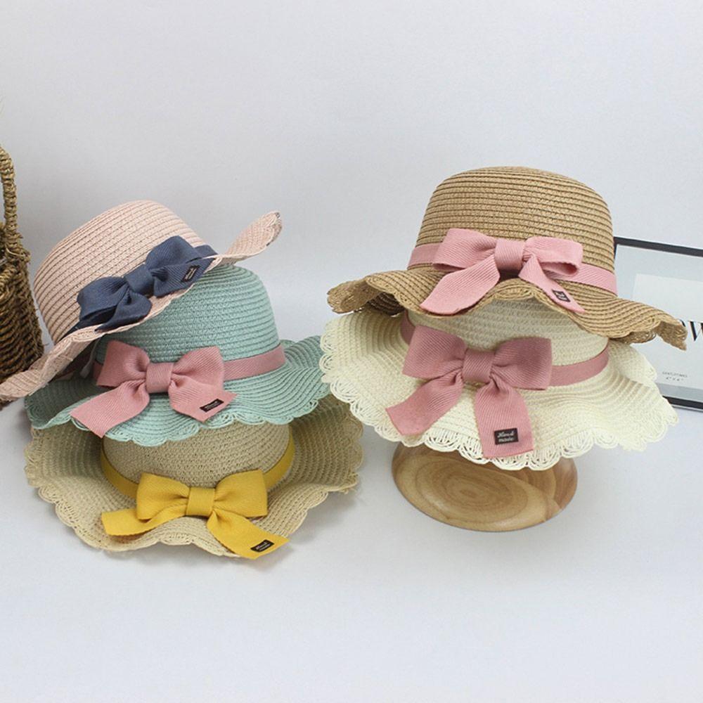 Kids Boys Girls Hat Buckets Hat Adjustable Cap Sunshade Hat Straw Hat Sunscreen Cap  Outdoor