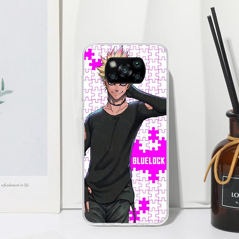 Blue Lock Shidou Ryusei Phone Case For Xiaomi Poco X7 X6 X5 M7 M8 Pro F7 Ultra Redmi 15C 15 13C 13 12C 12 10 10C 10A Art Fundas