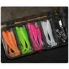75/35pcs/Set Lure Boxed Soft Bait Perch Warbler Fish Worms Lure Threaded Curly Tail Maggot Bionic Bait Fake Baits Jig Head Hooks 260319