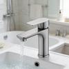 Edelstahl Badezimmerarmatur Warm- und Kaltwassermischer Moderner Einhebel-Tischarmatur für Waschbecken Zuhause