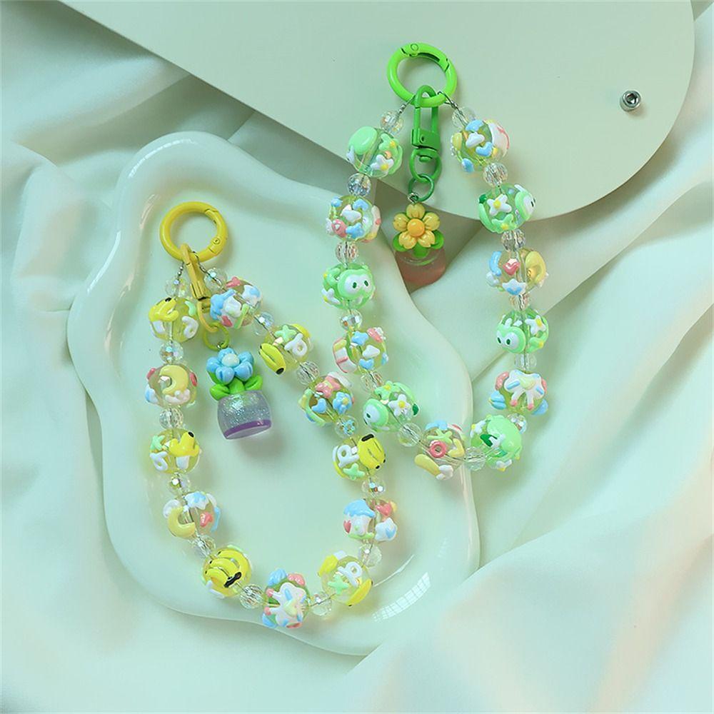 

Браслет брелок лялька з бісеру мобільний телефон ланцюг милий телефон шнурок для жінок дівчина lemon