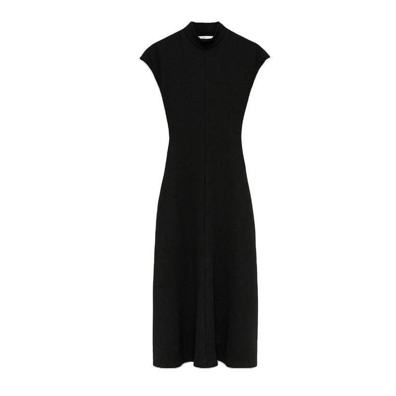 Spring New Women's Clothing Fashion Style Retro Waist-Controlled Soft Plaid Sleeveless Drop Shoulder Dress 5584174