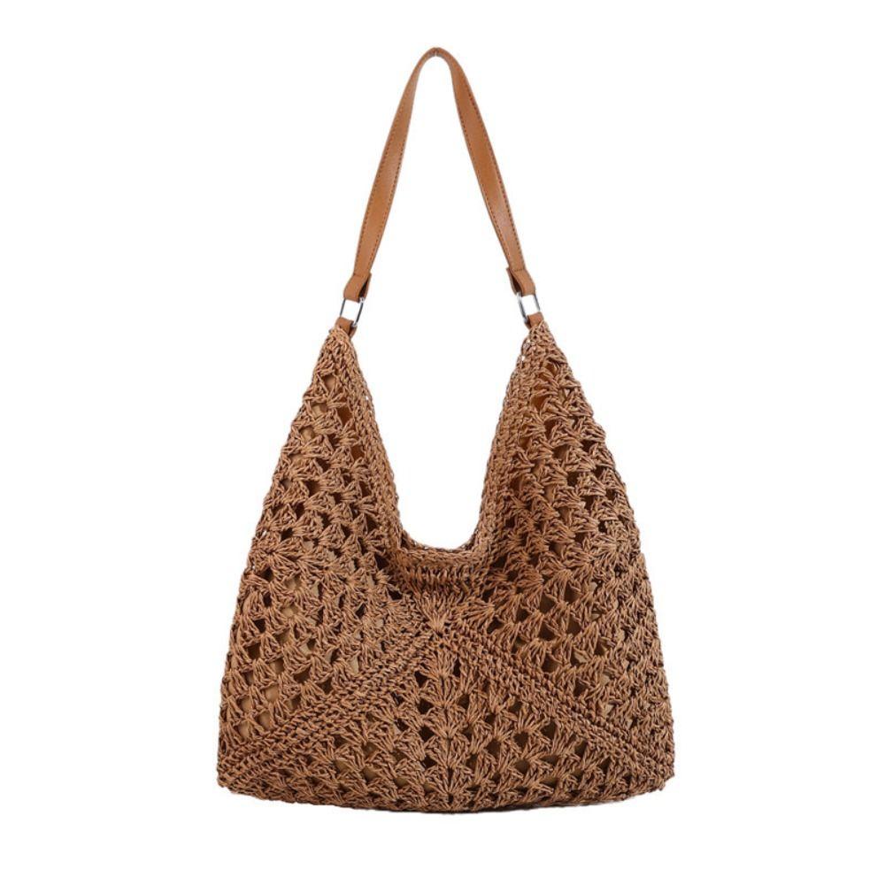 Leisure Straw Crochet Bag Beach Women's Handbags New Weave Shoulder Bag  Ladies/Girls