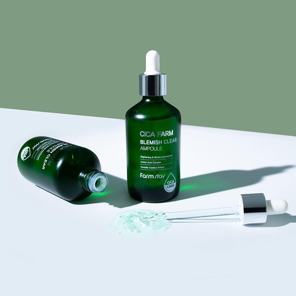Farmstay Cica Farm Blemish Clear Ampoule Soothing Brightening 100ml