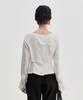 Kimjisu Pinched Long Sleeve Top _ White