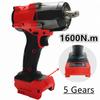 For Milwaukee 18V Battery 1600N.m Brushless Electric Wrench Impact Wrench 5 Gears Cordless Driver Car Truck Repair Power Tools