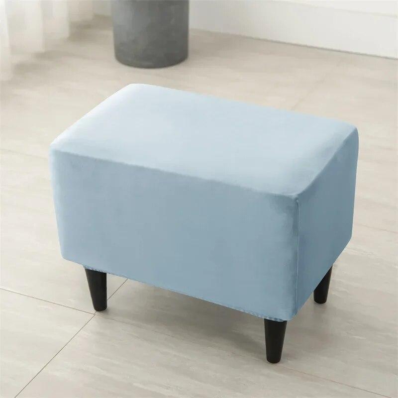 Nordic Solid Color Wing Chair Cover Velvet Stretch Armchair Covers Removable Relax Sofa Slipcovers with Seat Cushion Slipcover
