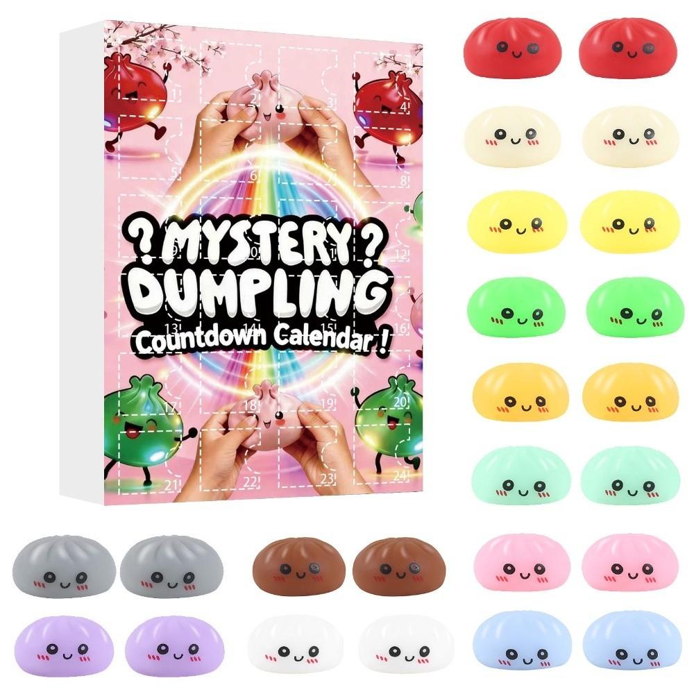 

Fidget Mystery Dumpling Advent Calendar Slow Resilience 24-Day Countdown Calendar for Kids&Adults 06