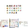 Lebhafte Kinder Heim Wanddekoration Cartoon Wildtiere 26 Buchstaben Aufkleber