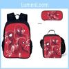 Spiderman Rucksack-Set Mit Oxford-Stoff Schultasche Und Federmäppchen Für Kinder