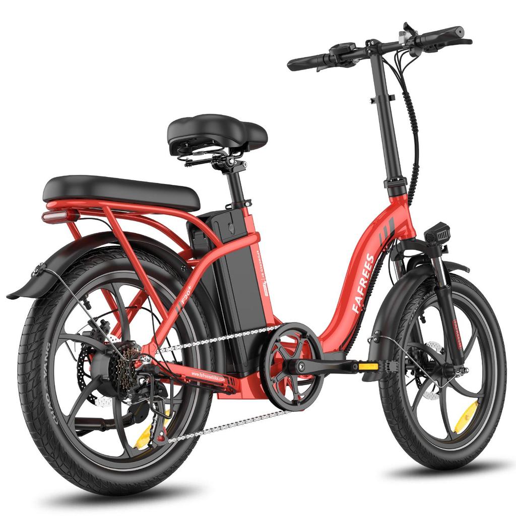 FAFREES F20+ Folding Electric Bike 250W Motor 36V 20Ah Battery 20*3.0 inch Fat Tires 25km/h Max Speed 90km Max Range Shimano 7-speed