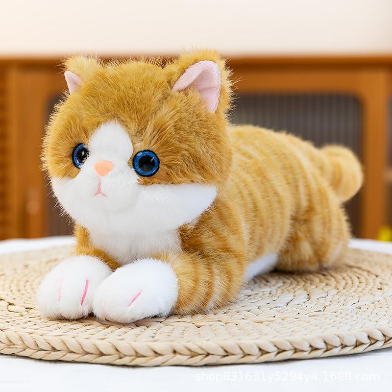 Cute Simulation Cat Plush Toy Pillow Birthday Gift Stuffed Doll Company Present