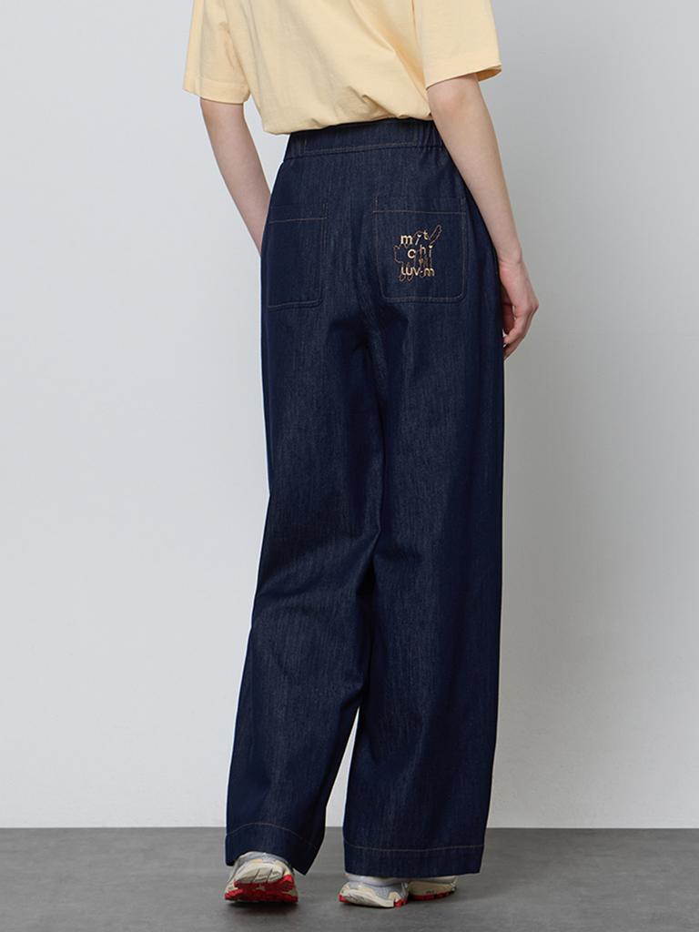 LUVM Wide Denim Pants_Navy