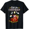 Funny Cats for Everybody Christmas Graphic T-Shirt Premium Cotton Casual Crewneck Tee