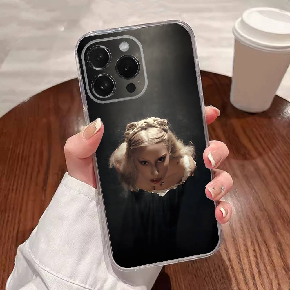 

Singer L-Lady-GagaS Mayhem Phone Case For iPhone 16,15,14,13,12,11 Plus,Pro,Max,XR,XS,Plus,E,SE4,Mini Transparent Cover iPhone16se4