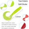 Bass Fishing Lures Kit Include Weedless Football Swim Jigs Bass Jigs, Silicone Jig Skirts, Craw Soft Plastic Worms Grub Bait Tackle Kit Fishing Lures