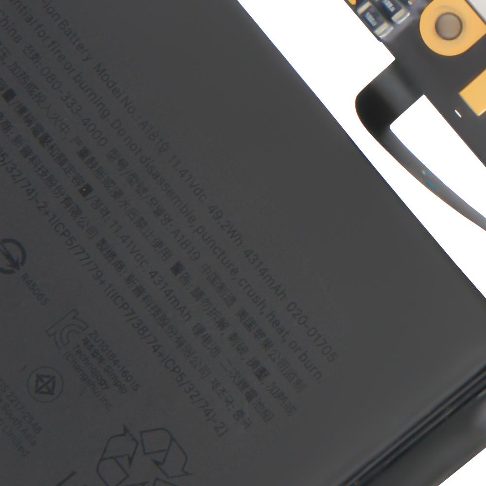 Replacement Laptop Battery A1819 4314mAh For Macbook A1706 MLH12 MLUQ2 A1713 With Tools