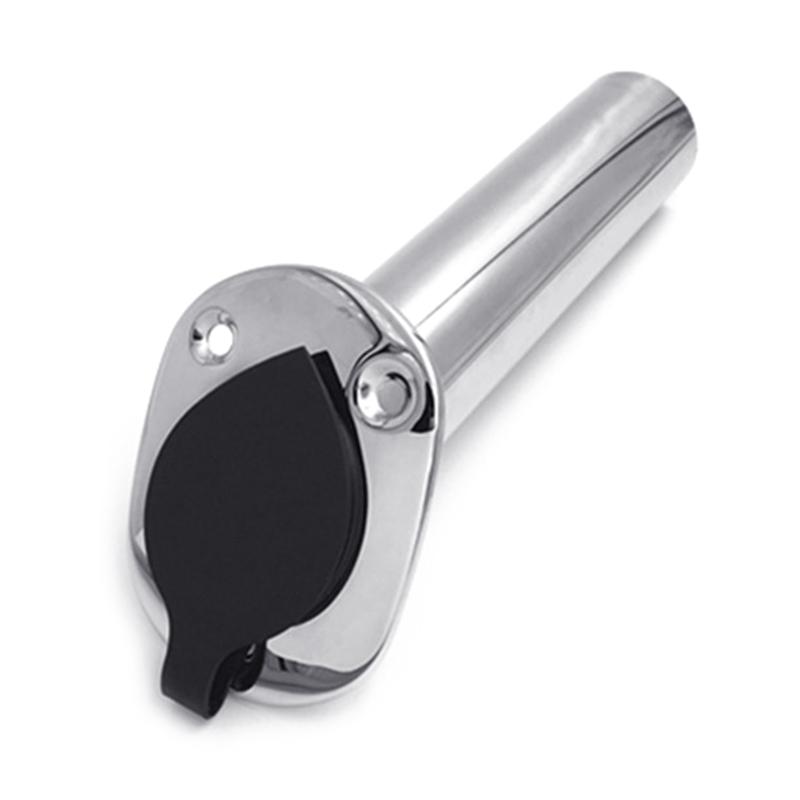 Edelstahl Angelrutenhalter Deckmontage 15/ 30 /90 Grad Rutenhalter Ständer