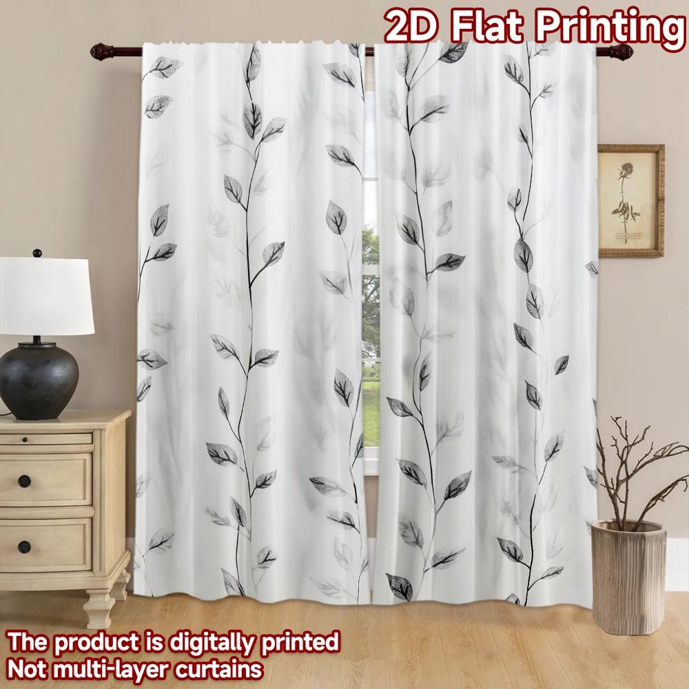 2D flat Photography Backdrop Background cloth Black Leaf Stems 100% Polyester Family Party Decoration Perfect for Suitable