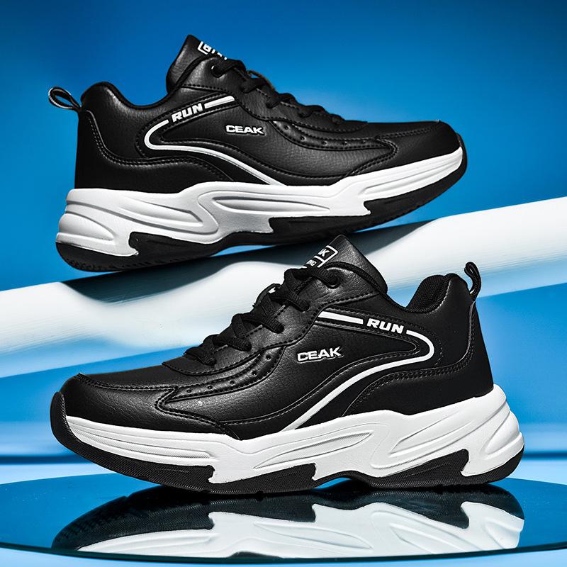 Lässige Herren-Sportschuhe in Übergröße, niedrig geschnitten, außen lässiges Leder, Mode, Herrenschuhe in Übergröße