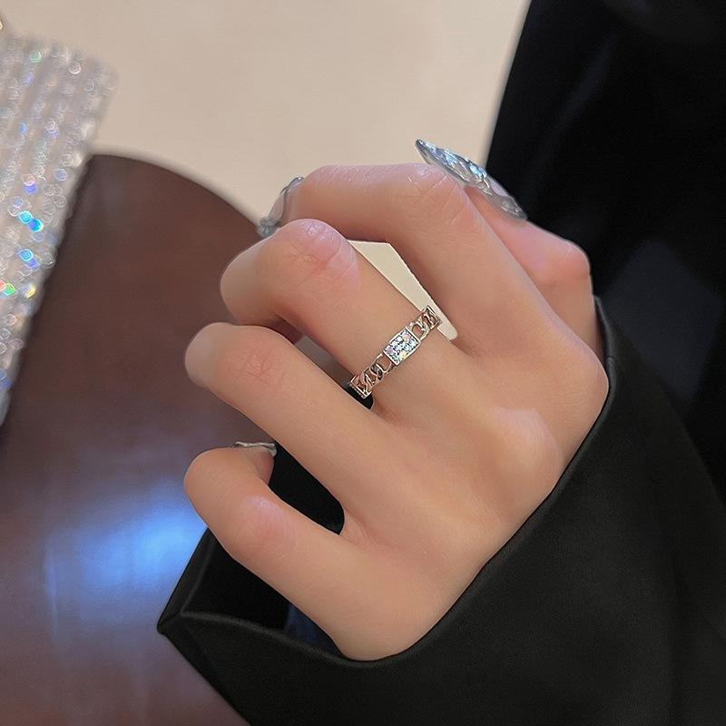 

Серебряный цвет геометрические обмотки открытые кольца для женщин мужчин Y2K изысканные блестящие индивидуальные кольца на палец ювелирные изделия подарок на вечеринку