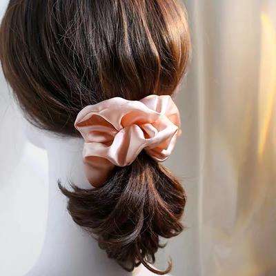 1 unidad Prevención del Encrespamiento y la Rotura- Gomas para el Pelo Suaves, Lujosas y Delicadas, Protege Tu Cabello y Previene el Daño. Accesorio para el cabello, Seda elástica fuerte