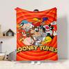 1pc Looney Tunes Flannel Throw Blanket Lightweight Soft Warm All Season Blanket for Sofa, Bed, Travel,L1029004