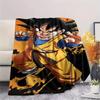 1PC Son Goku Patterned Flannel Blanket Suitable For All Seasons For Home Decor Warmth And Comfort Gifts Holiday Present