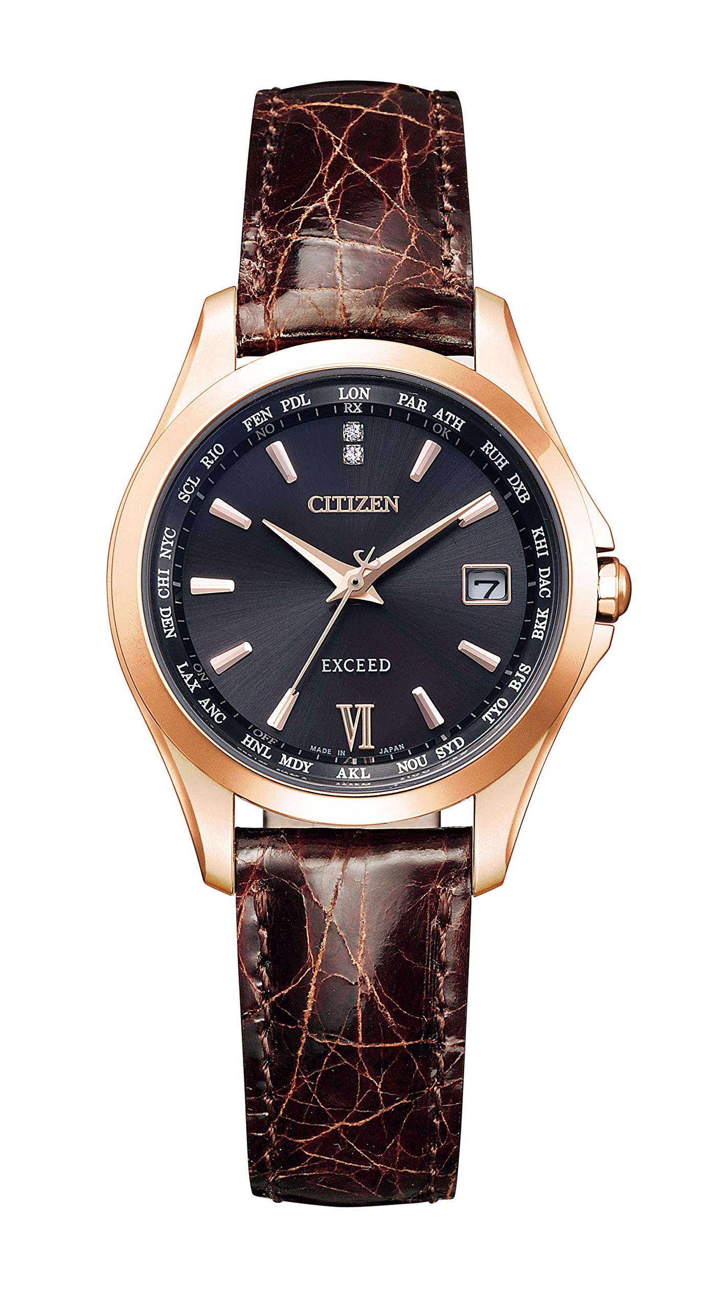 

[CITIZEN] Watch Exceed [Good Couple Day] Limited Pair Model Limited to 600 pieces EC1122-02E Women s Brown