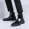 British Style Man Casual Leather Ankle Fashion Flat Designer Chelsea Boot 2024New Casual Slip Ons Business Outdoor Outdoor Boots